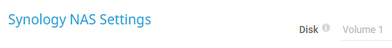 Synology NAS Settings Synology NAS Settings